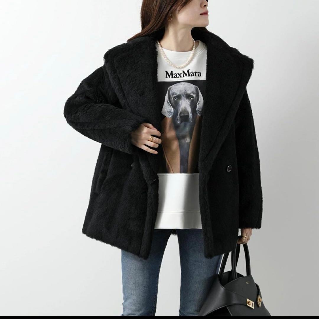 かお様　マックスマーラ　Fuxia フクシア　テディベアショートコート