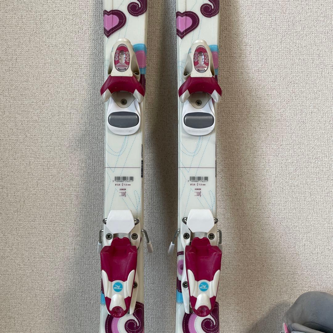 ロシニョール スキー板　HEAD ブーツ　ビンディング　子供　女の子