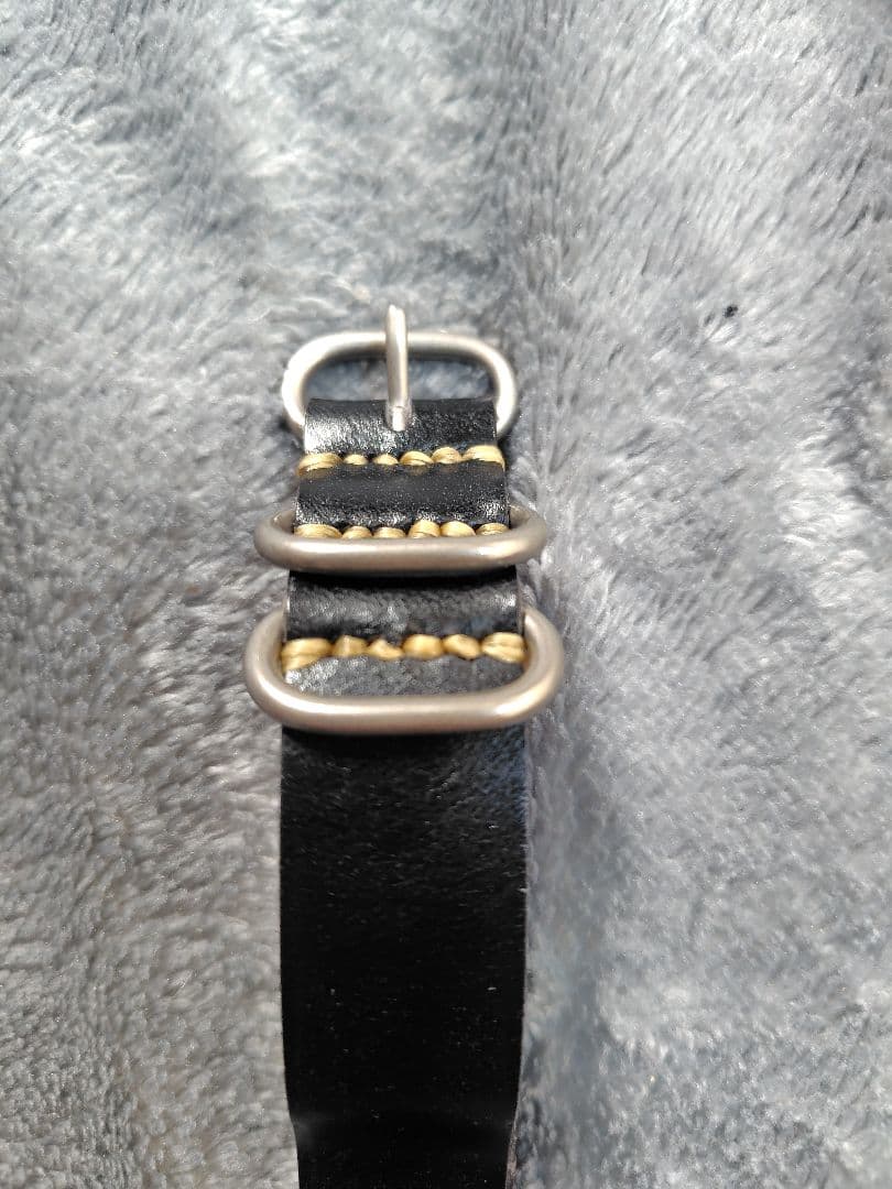 バークアウトサイダーズ　黒 時計　レザーベルト 　未使用　20ミリ幅