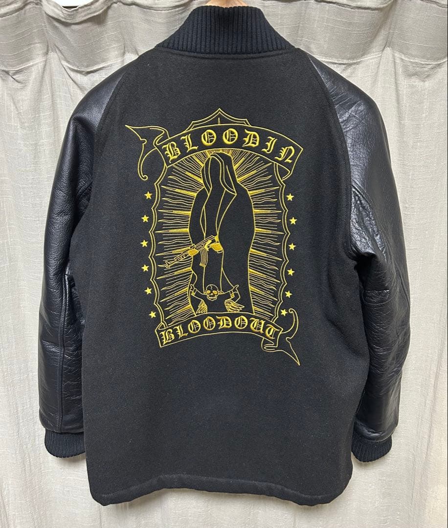 SOFTMACHINE マリア刺繍ファラオジャケット ブラック Lサイズ