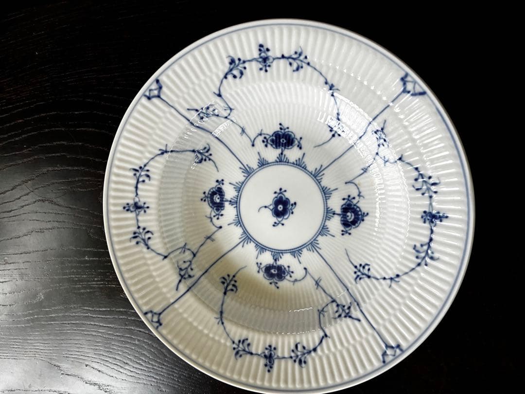 ロイヤルコペンハーゲンブルー フルーテッド プレイン プレート23.5センチ