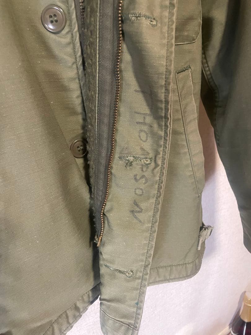 米国軍正規品　A-2デッキジャケット ビンテージ　美品