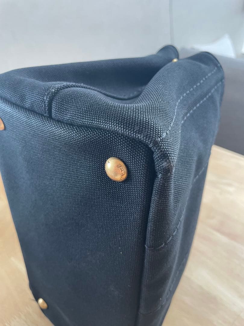 PRADA 黒 ショルダーバッグ カナパ S