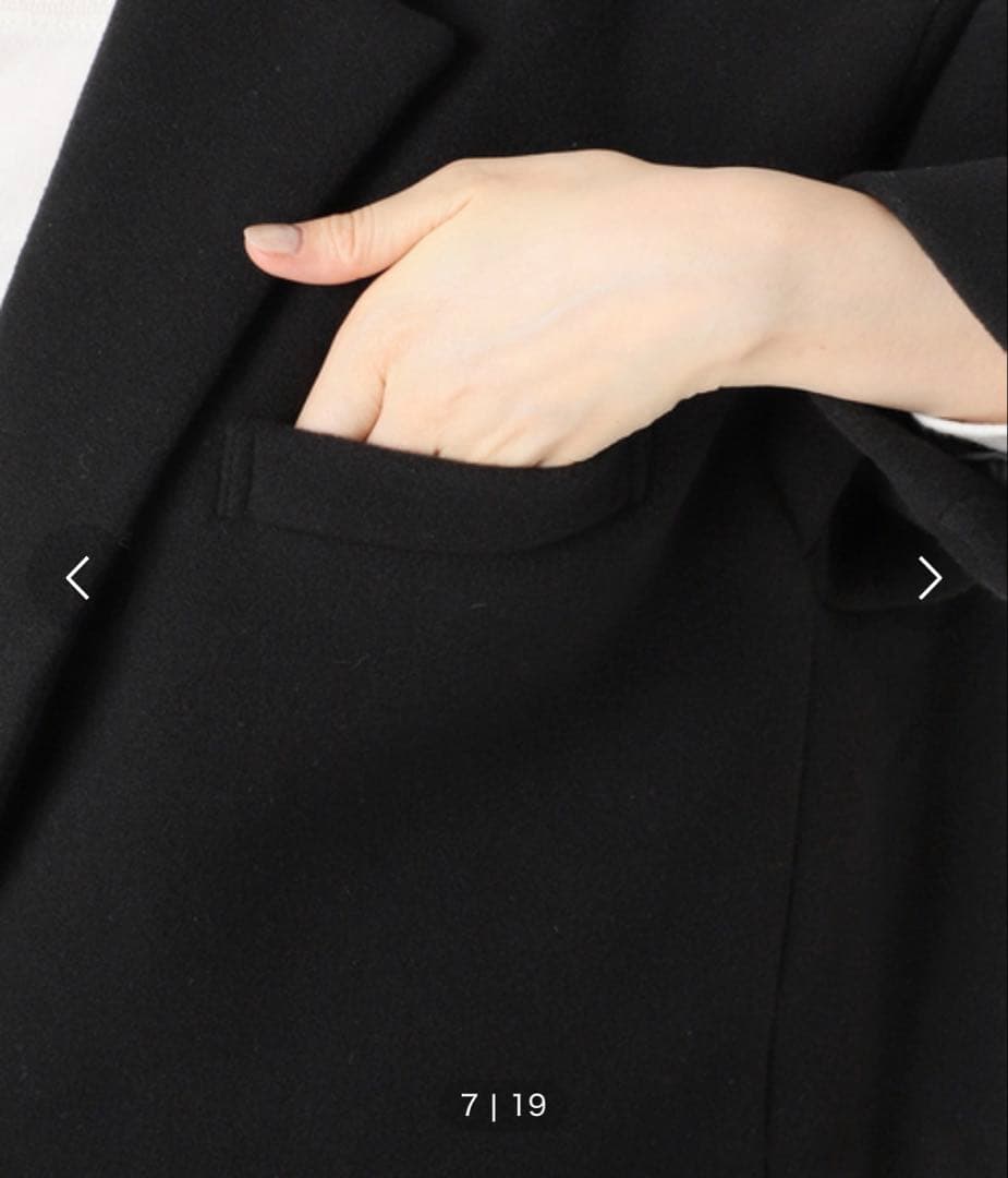 ブラック チェスターコート オーバーサイズ