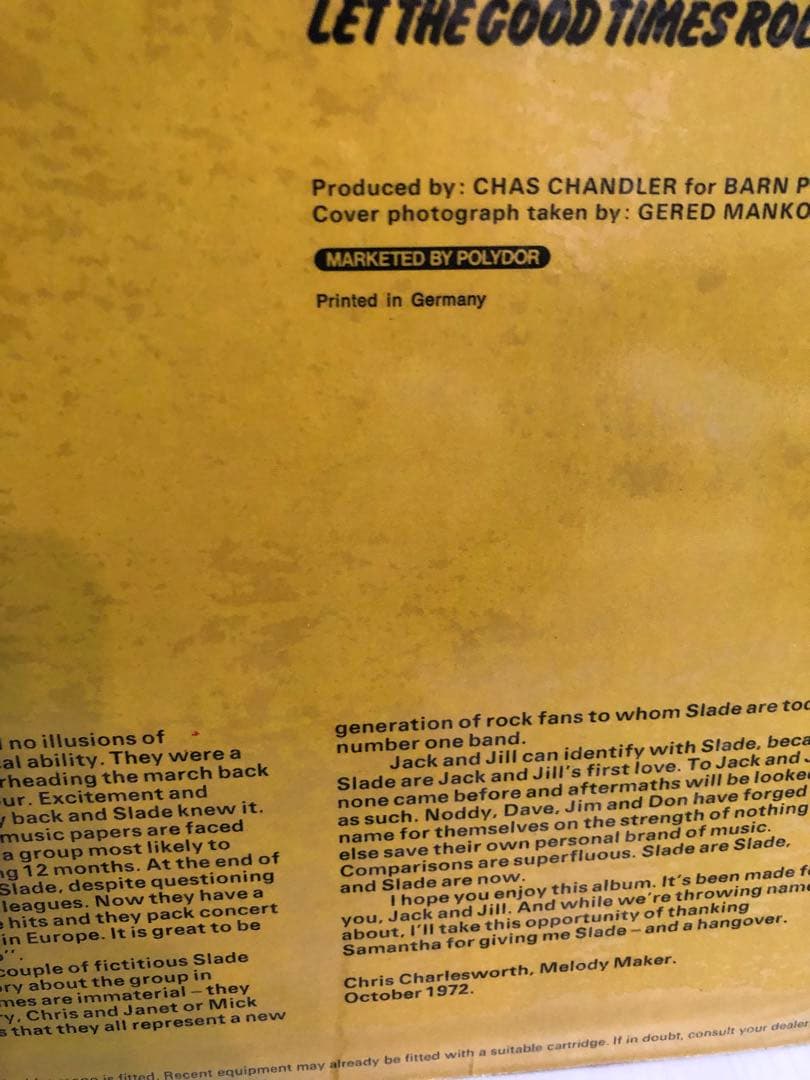 SLADE SLAYED? 1972 uk germany オリジナル