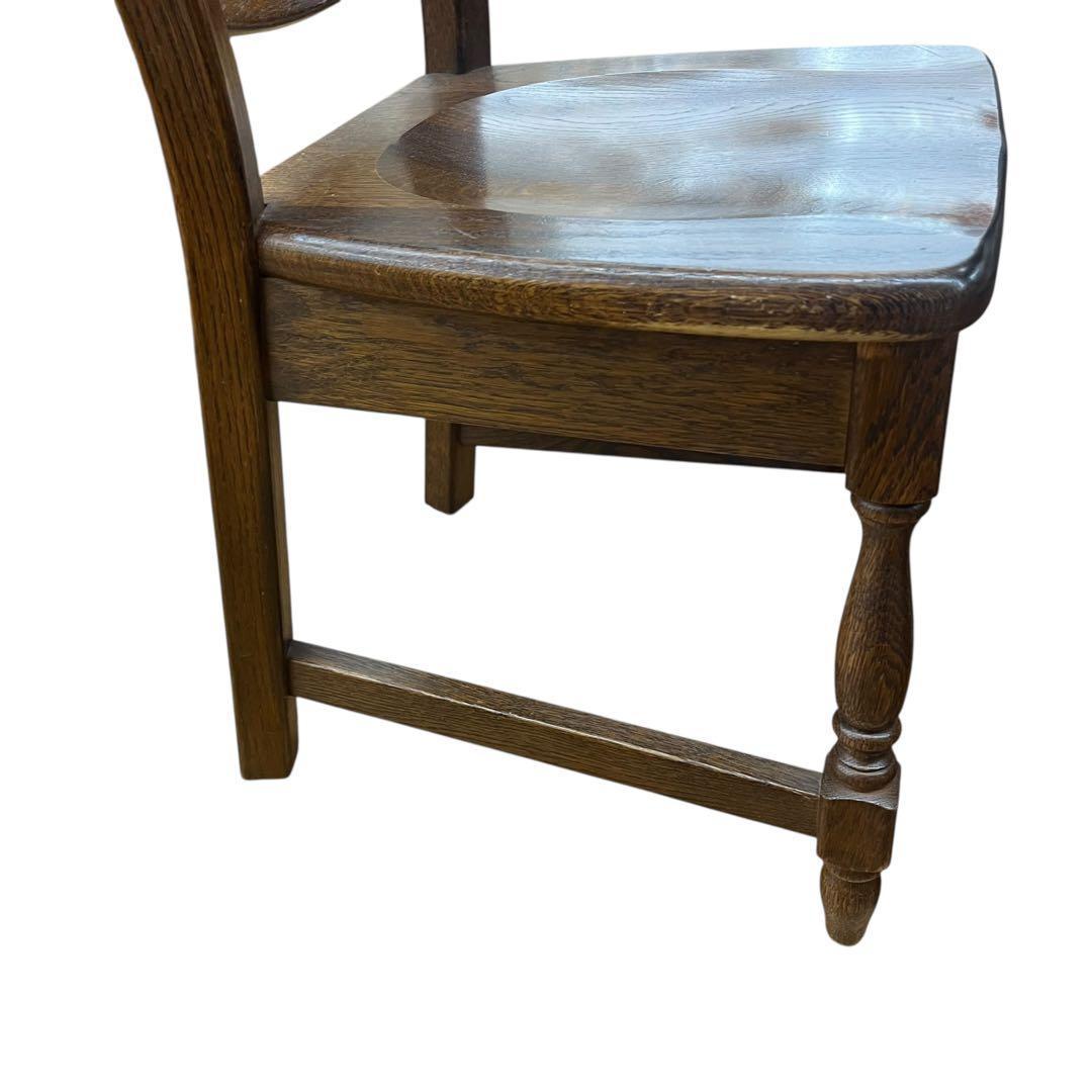 美品　起立木工　オランダ製　オーク無垢　2脚セット