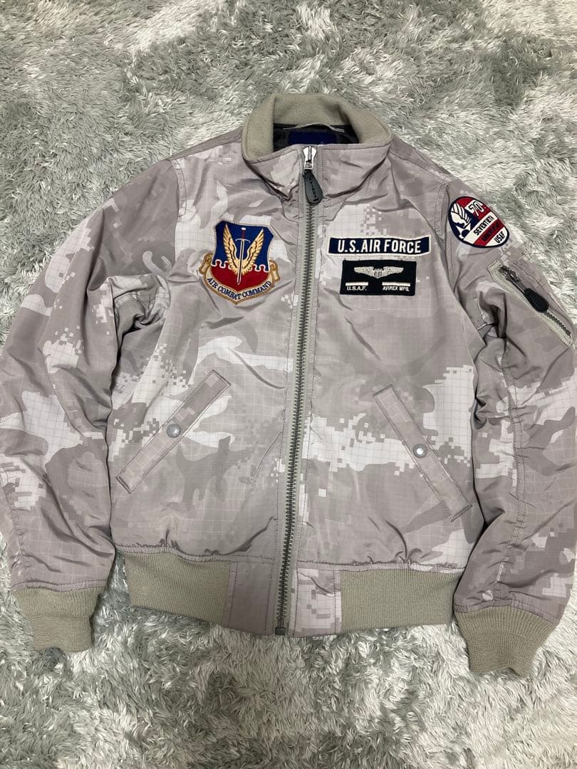 AVIREX アメリカ空軍70周年記念 フライトジャケット MA-1 迷彩　M