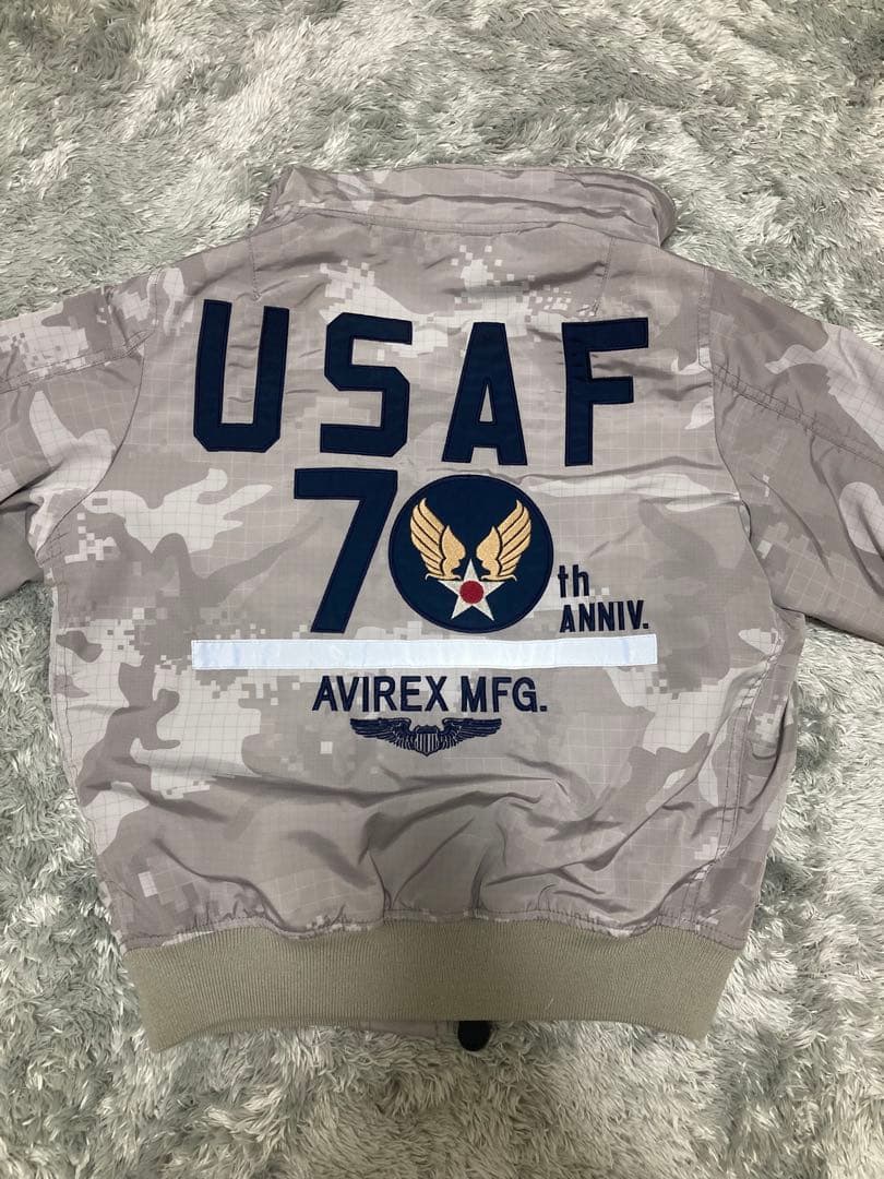 AVIREX アメリカ空軍70周年記念 フライトジャケット MA-1 迷彩　M