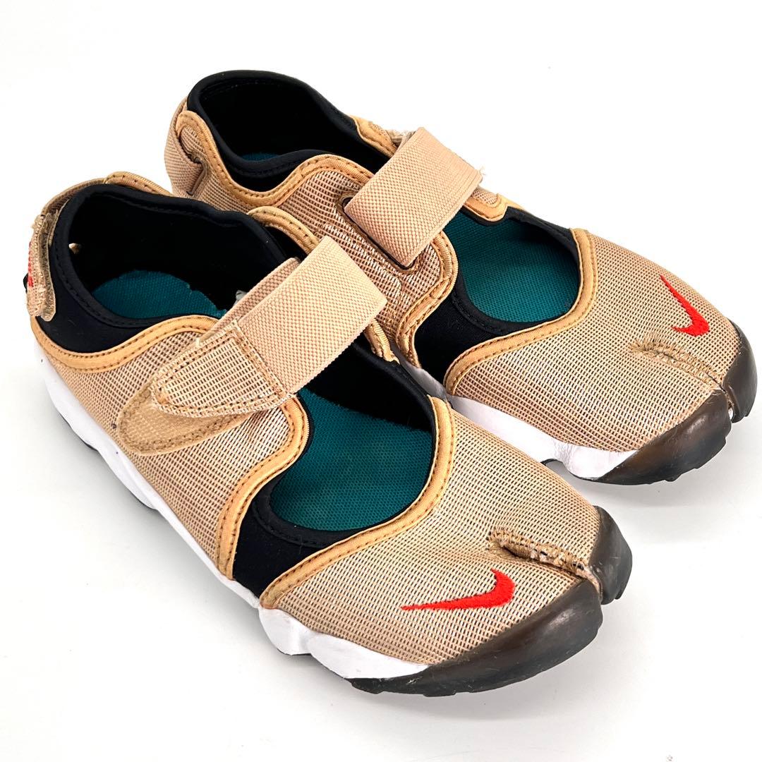 【美品】ナイキ エアリフト 足袋 スニーカー サンダル ゴールド 金 タビ 24