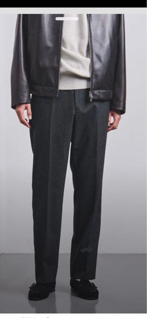 UNITED ARROWS パンツ ライトメルトン モダンストレート