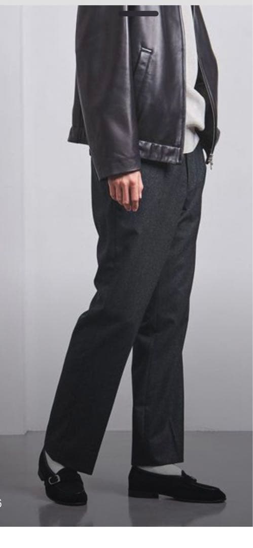 UNITED ARROWS パンツ ライトメルトン モダンストレート