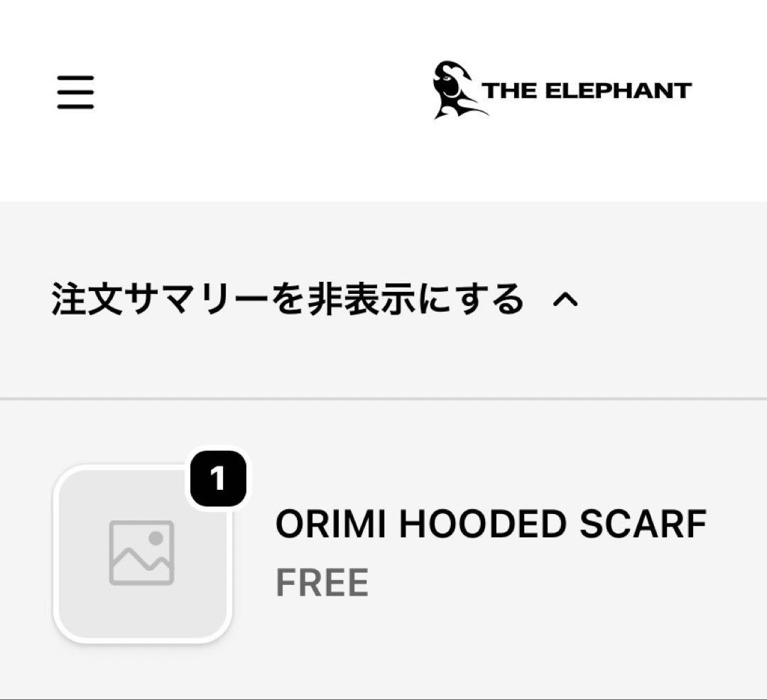 小物 ORIMI HOODED SCARF