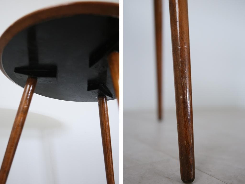 英国アンティークチーク古木コーヒーテーブル/木製机/ローテーブル(89-267