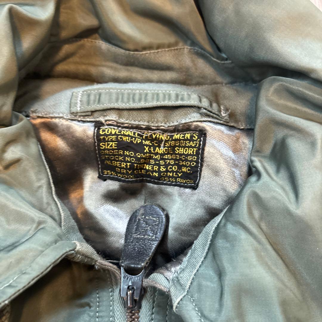 米軍 実物 アルバートターナー フライトスーツ XLショート vintage