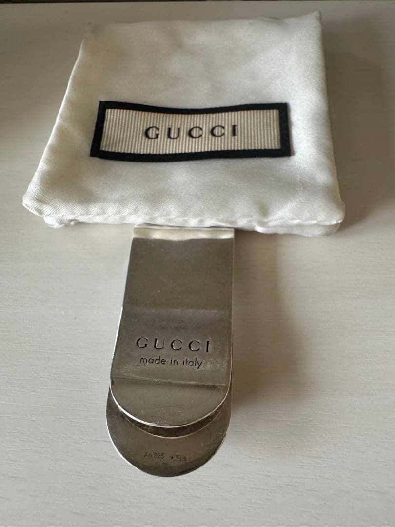 レア❗️グッチ GUCCI メンズ マネークリップ キャット ヘッド モチーフ