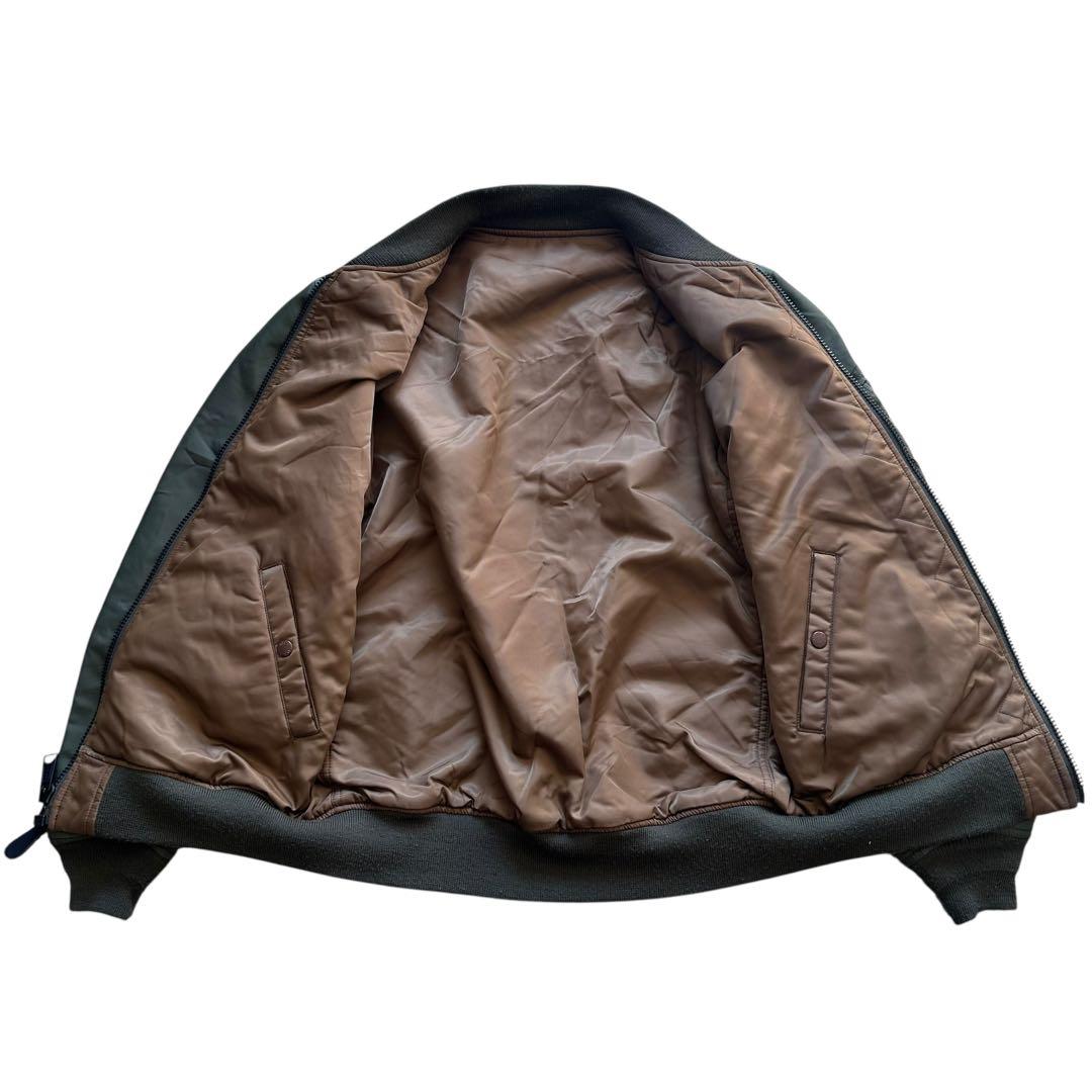 アヴィレックス　MA-1 フライトジャケット　リバーシブル　カーキー　ブルゾンL