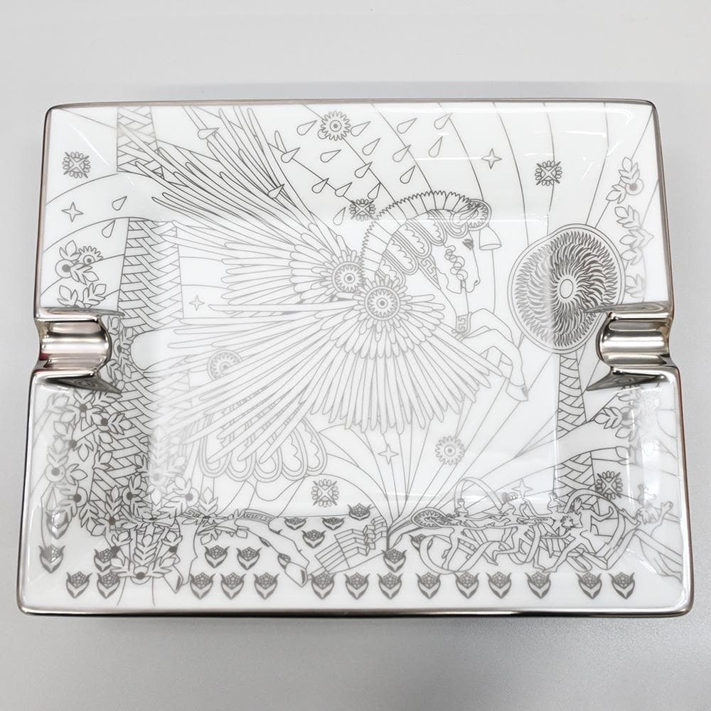 ■ □ 45238★年 未使用品 エルメス ペガサスの源泉 灰皿 トレイ