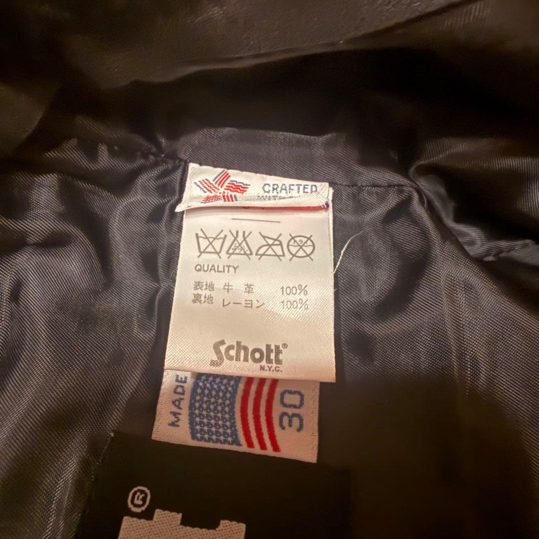 USA製 Schott レザーパンツ ライダース ライディング　30