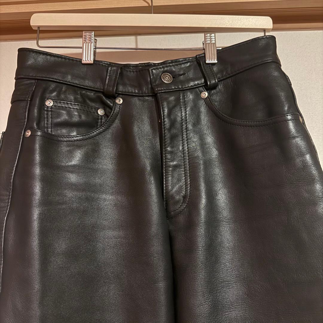 USA製 Schott レザーパンツ ライダース ライディング　30