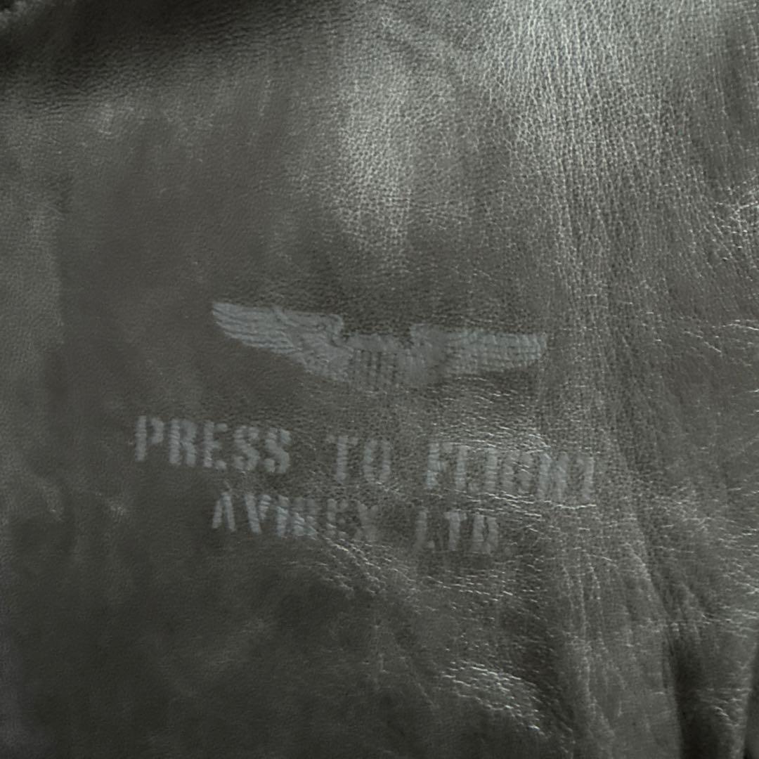 AVIREX★アヴィレックス★レザージャケット★MA-1★羊革★XLサイズ