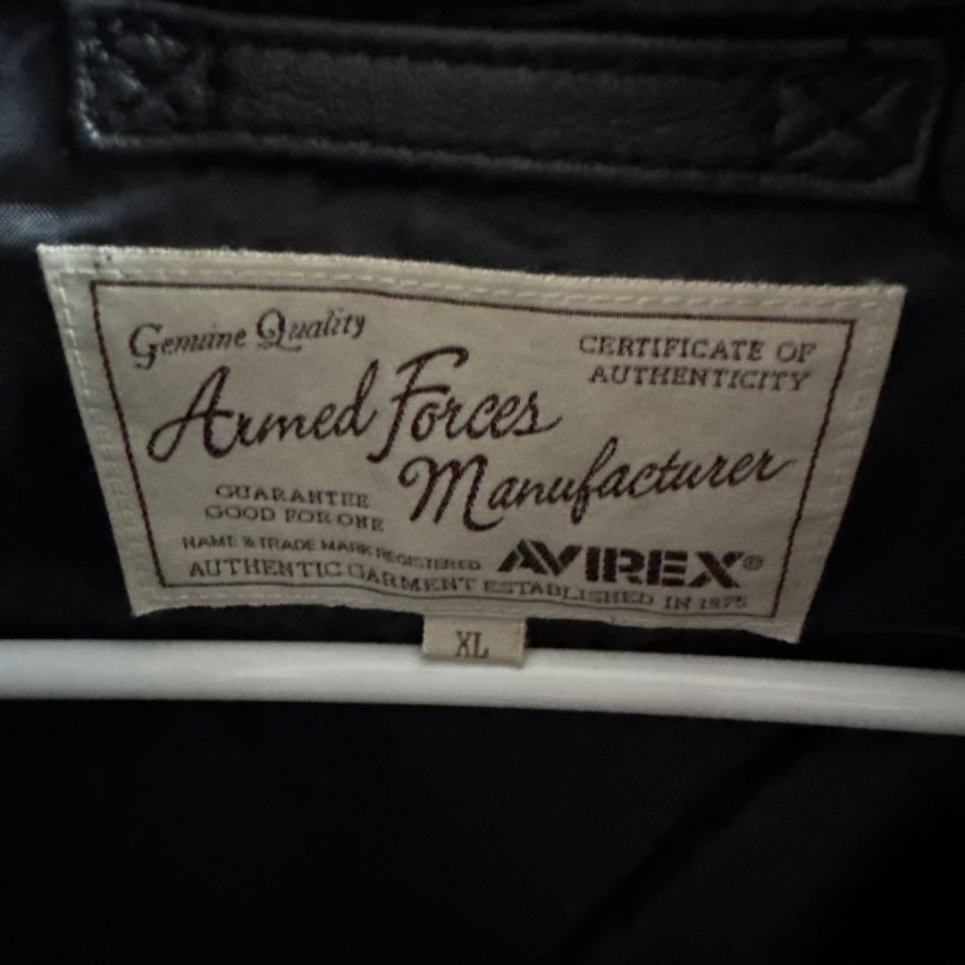 AVIREX★アヴィレックス★レザージャケット★MA-1★羊革★XLサイズ