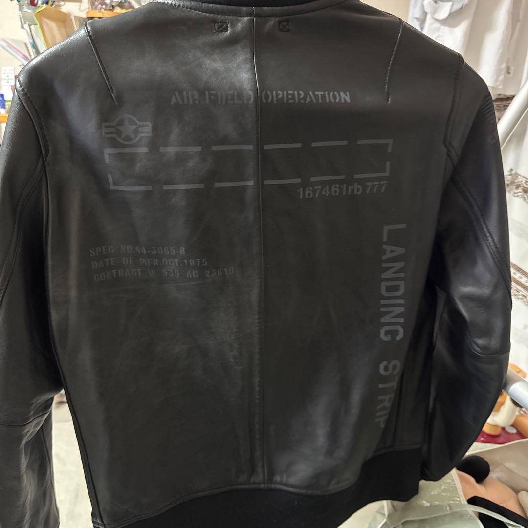 AVIREX★アヴィレックス★レザージャケット★MA-1★羊革★XLサイズ