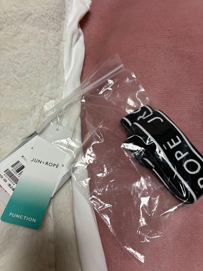 JUN&ROPE ボア　ワンピース　ホワイト