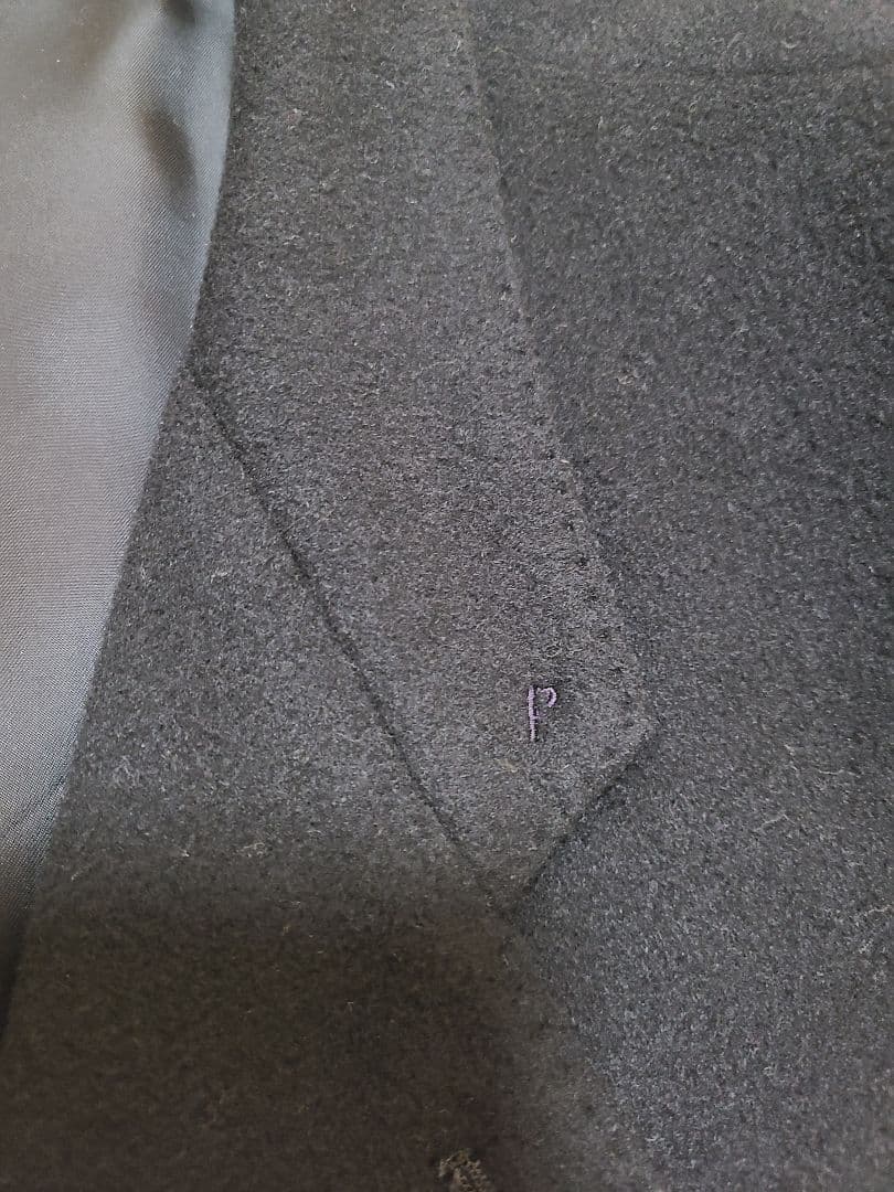 パパス　ブラック テーラードジャケット 2つボタン