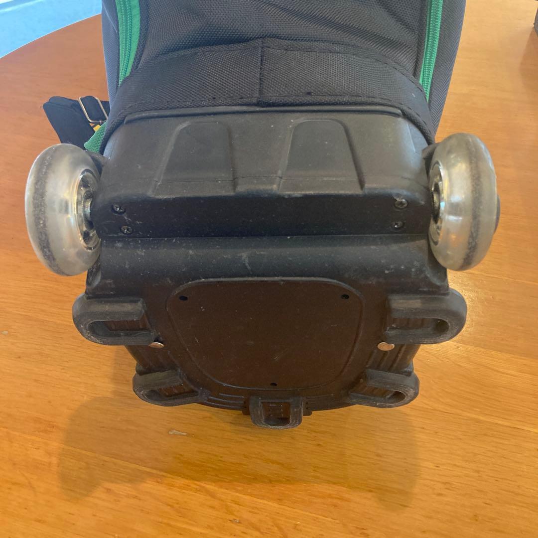 アーノルドパーマー キャディバッグ 黒色×緑色×黄色