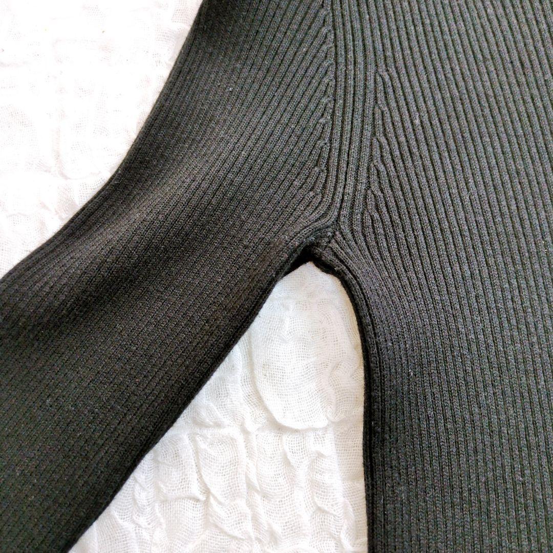 BLUE LABEL CRESTBRIDGE　ミモレ丈ニットワンピース　プリーツ