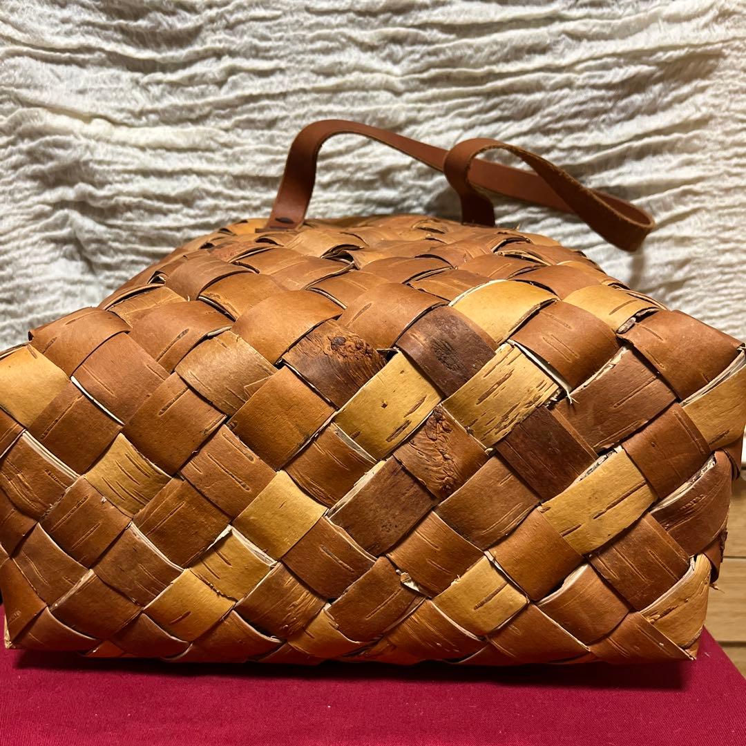 期間限定セール　白樺かごバッグ　特大サイズ　フィンランド　北欧