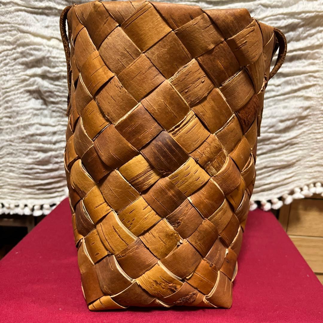 期間限定セール　白樺かごバッグ　特大サイズ　フィンランド　北欧