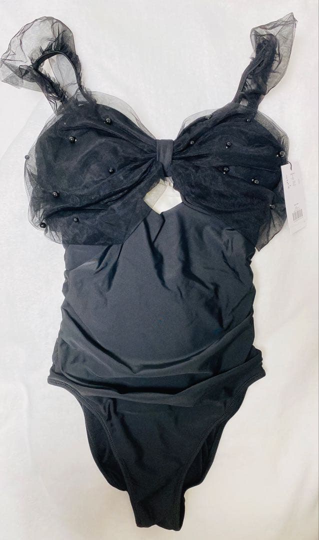 パールチュールワンピース水着