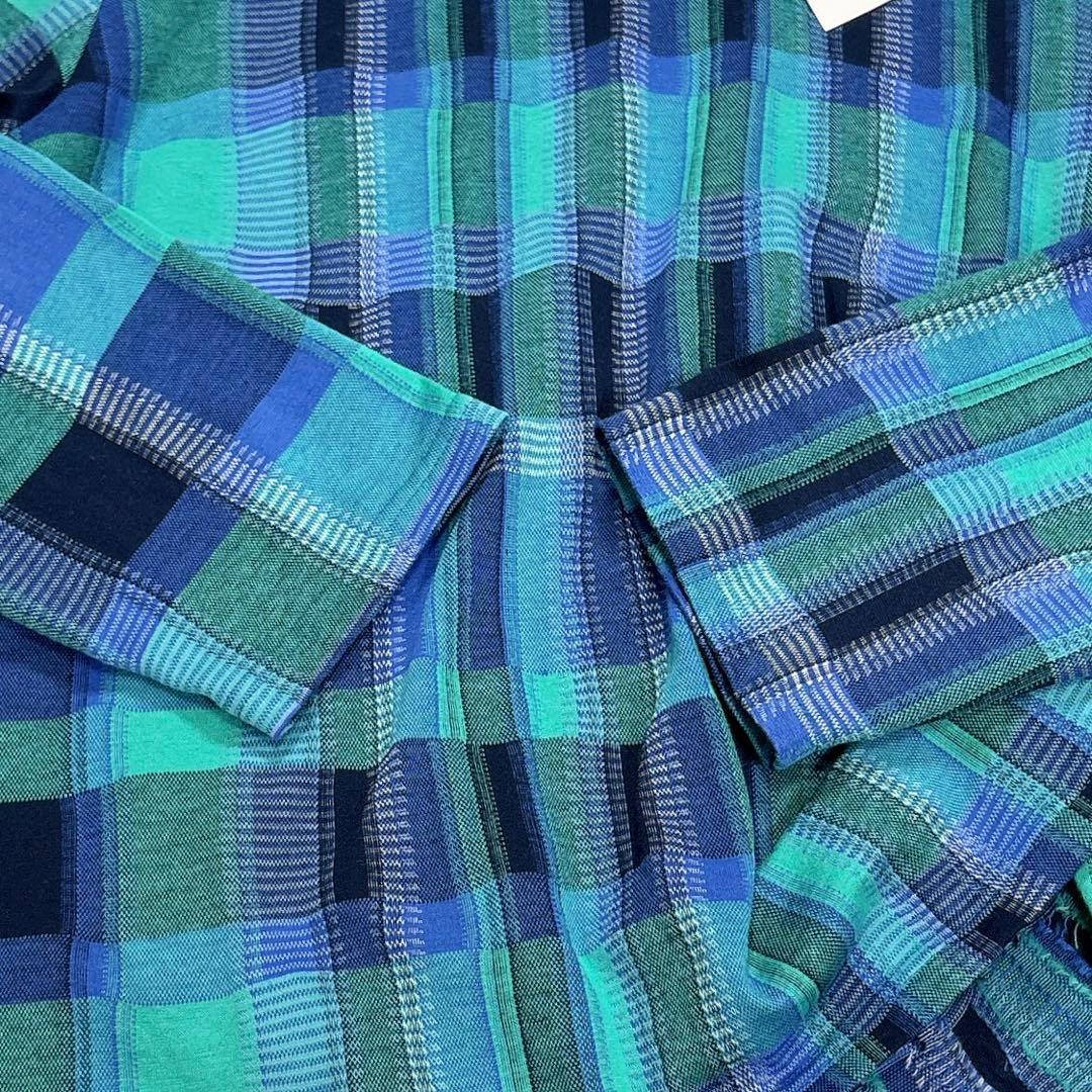 ✨タグ付き✨2025年　慈雨　センソユニコ　カットソー　変形　チェック　フレア