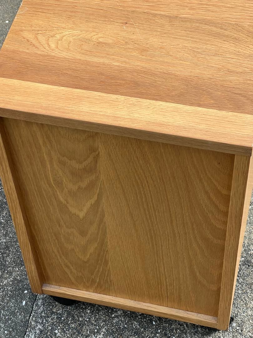 無印良品　無垢材デスクキャビネット　オーク材　学習机　2