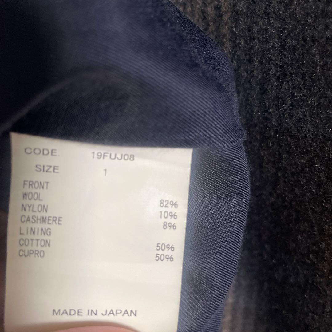 定価9万！【URU】ウル WOOL CHECK BELTED COAT サイズ1