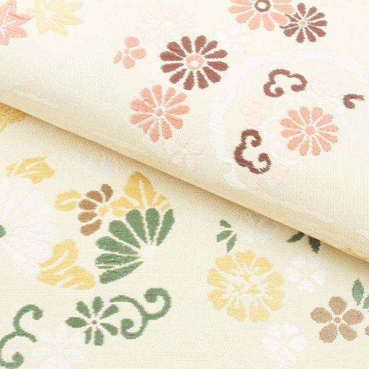 大人気モチーフ【うさぎ】　単衣のお着物にも♪　お使い勝手バツグン　新品の名古屋帯