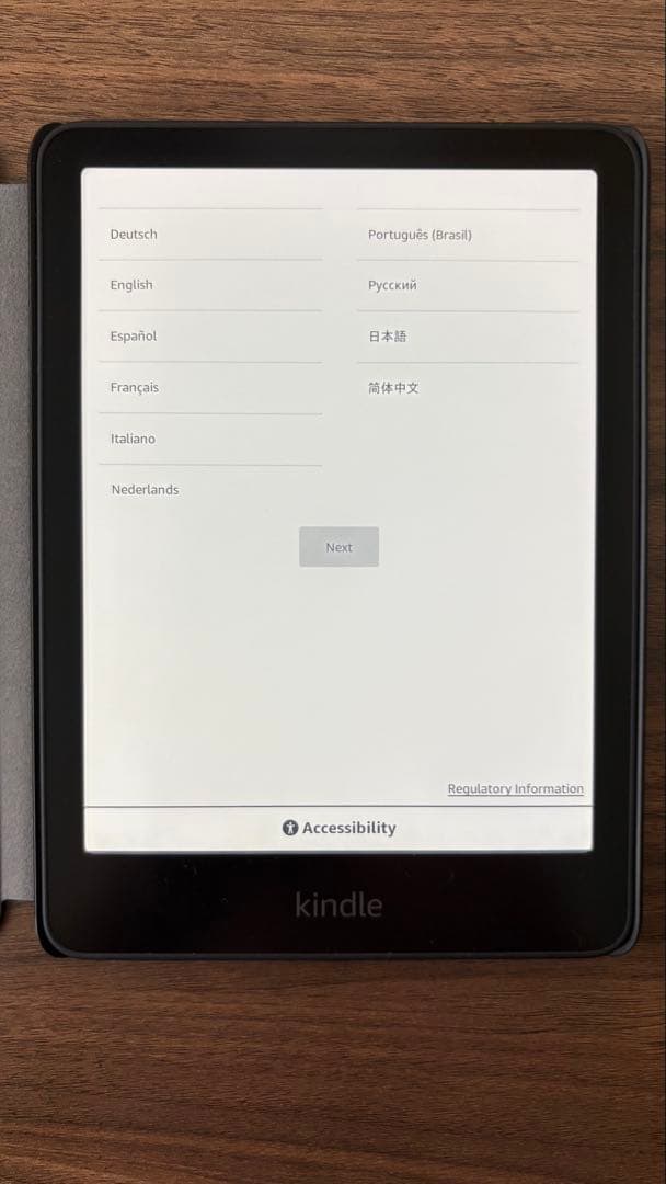 Kindle Paperwhite 第12世代　純正カバー付き