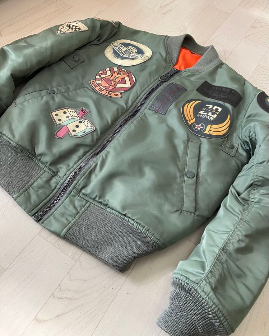 【AVIREX】アヴィレックス MA-1 フライトジャケット トップガン　M