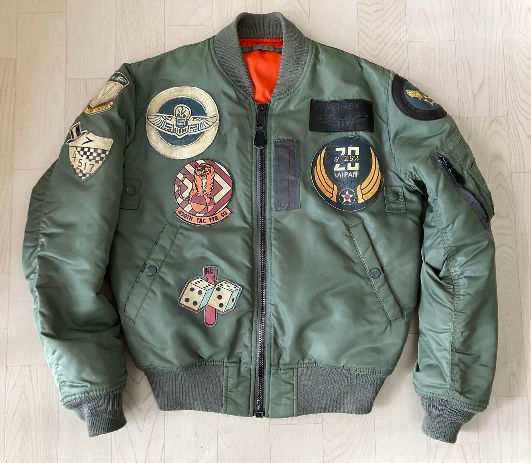 【AVIREX】アヴィレックス MA-1 フライトジャケット トップガン　M