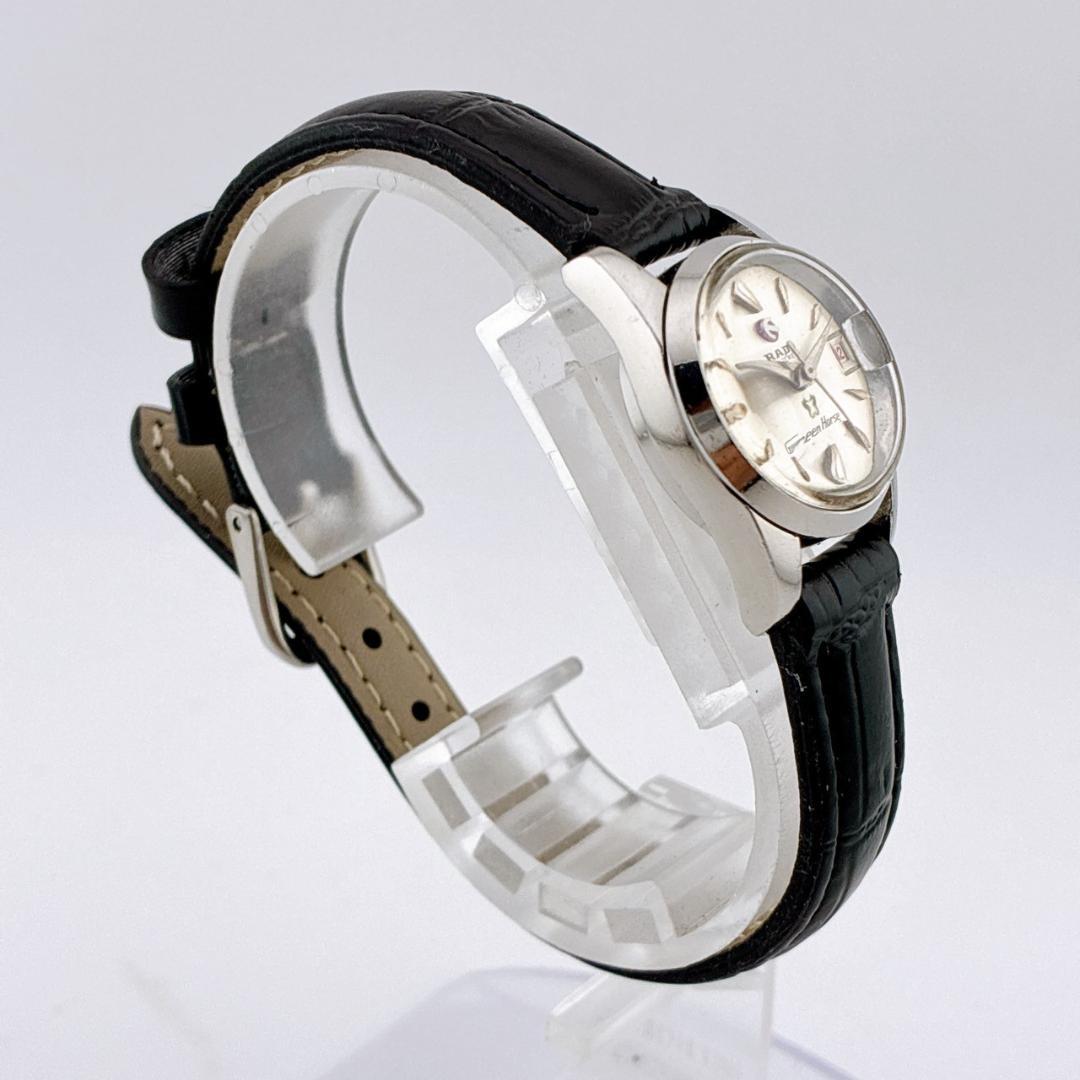 【手巻き】RADO　Purplehorse　デイト　稼働　新品ベルト　シルバー