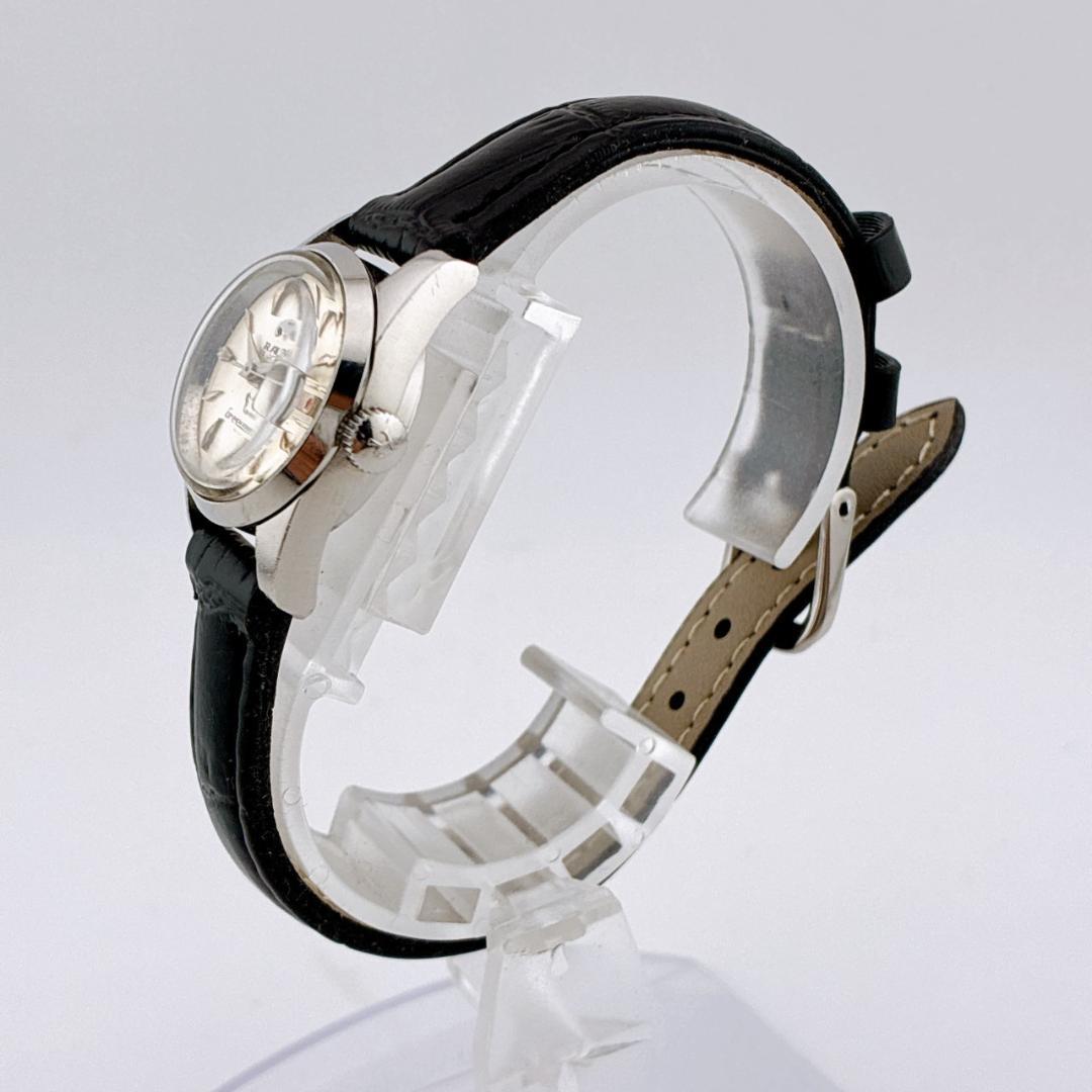 【手巻き】RADO　Purplehorse　デイト　稼働　新品ベルト　シルバー