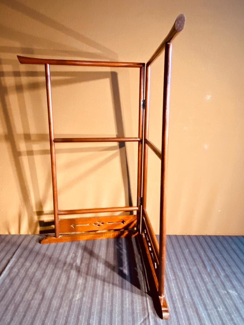 手ぬぐい衣桁（いこう）　高さ60cm　タオル・ふきん掛けにどうぞ。