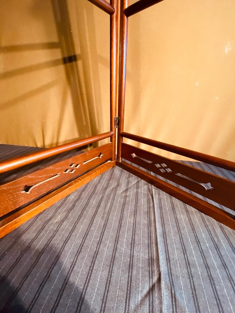 手ぬぐい衣桁（いこう）　高さ60cm　タオル・ふきん掛けにどうぞ。