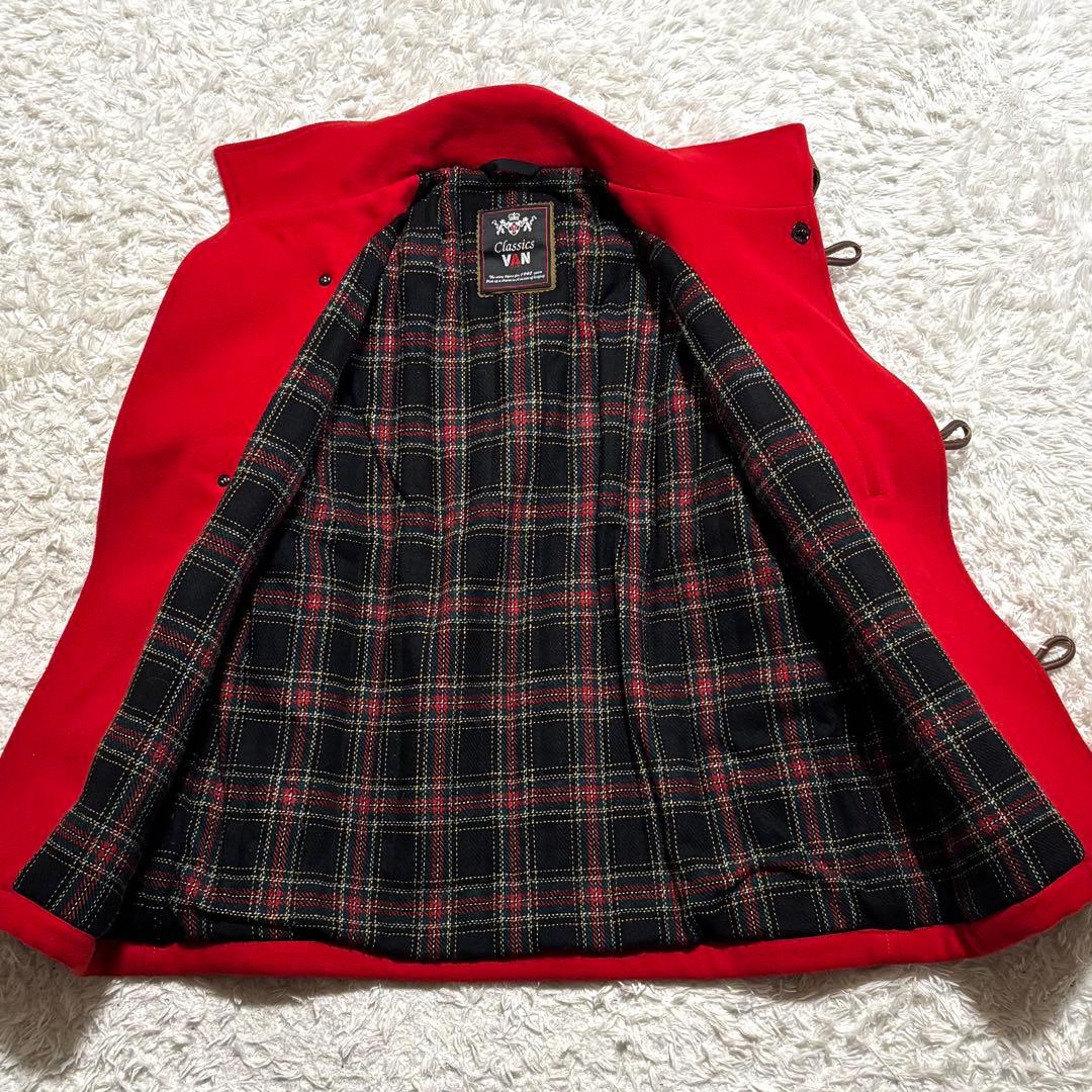 【美品】 ヴァン クラシック ヴァンジャケット ウール シングル Pコート