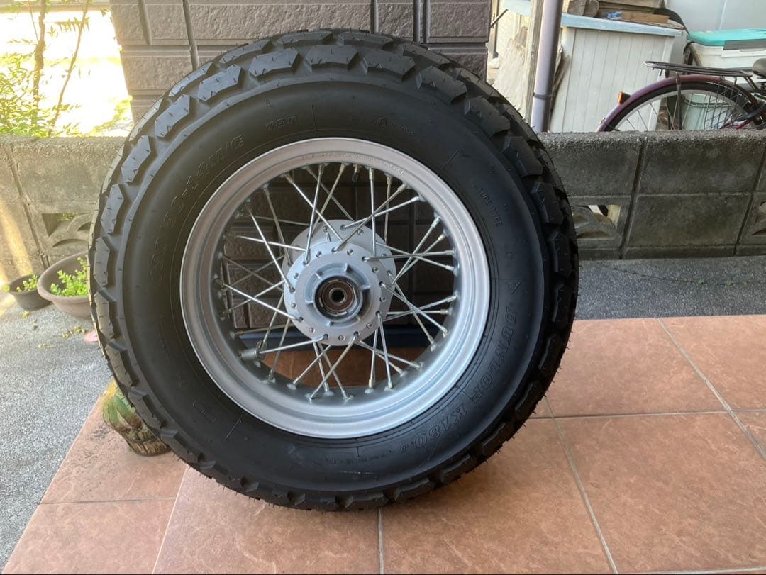 バンバン200 フロントファットタイヤ