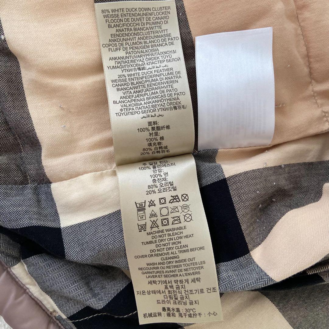 BURBERRY BRIT メガノバチェック ダウンベスト パファーベスト　L