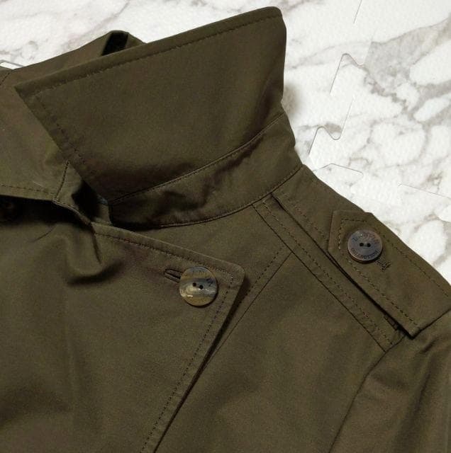 美品★ランバンコレクション★トレンチコート ライナー カーキ 40 L