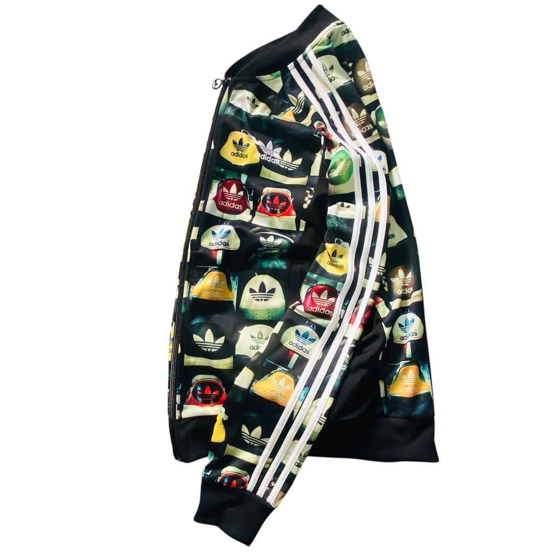 【美品】adidas 総柄　トラックジャケット　XL