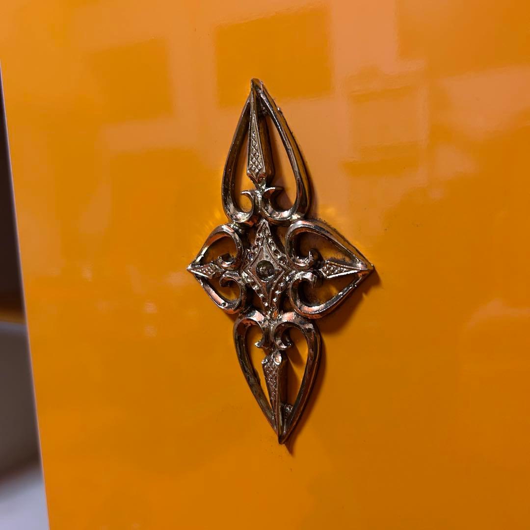 【新生活に】 昭和レトロ 食器棚 オレンジ